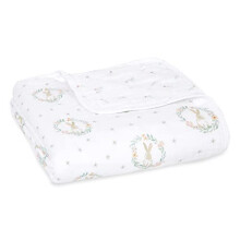 essentials Dream Baby Blanket - Pack of 1 | Large Breathable 100% Cotton Muslin Bedding | Cot Blankets For Newborn Boys & Girls | Baby Shower or Gifts