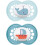 MAM Original Soothers 16+ Months (Pack of 2), Baby Soothers with Self Sterilising Travel Case, Newborn Essentials, White (Designs May Vary) 1