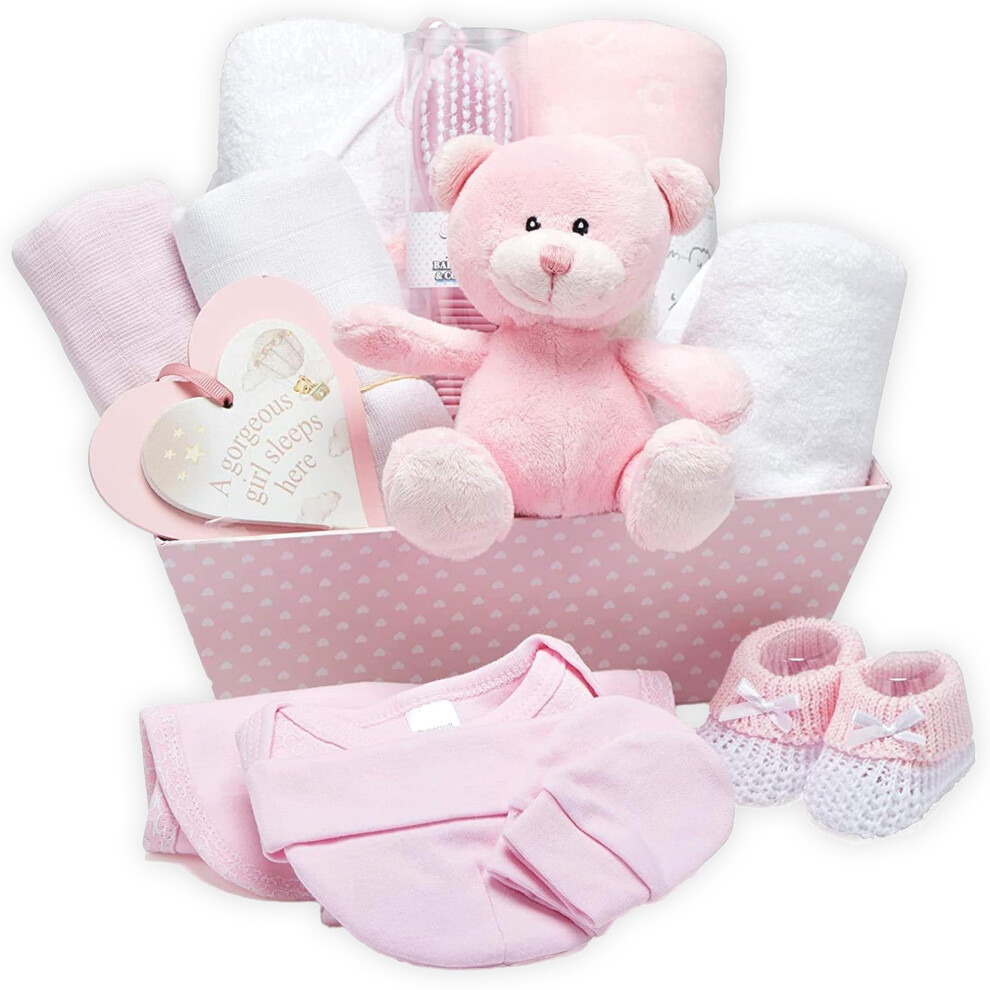17 Baby Girl Gifts Newborn Ideal For Baby Baby Shower Shower Gifts Gifts & Christenings With New Baby Essentials For Newborn Girl And Plush Pink Baby Box Shop