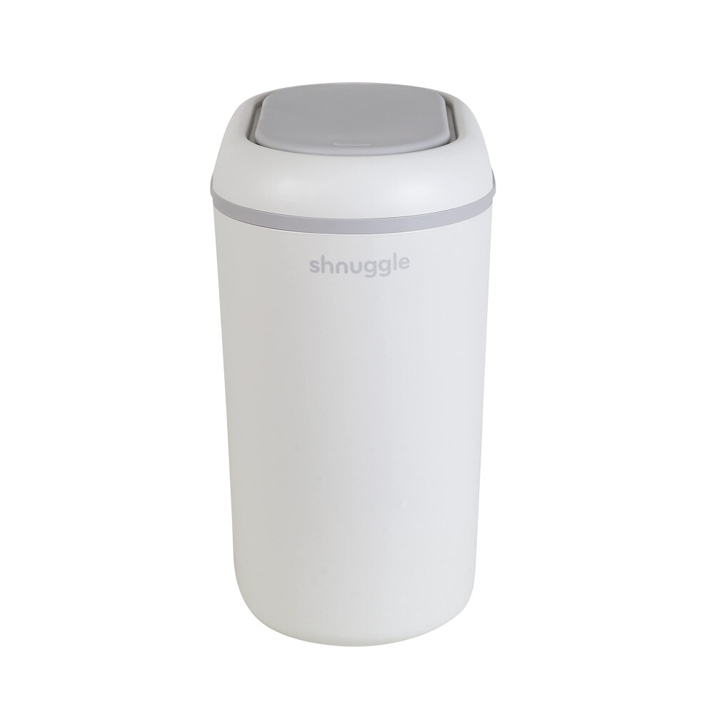 Eco-Touch Baby Nappy Diaper Bin with Eco-Friendly Bin Liners - Traps Odours, Germs & Bacteria - White