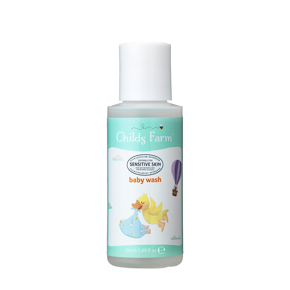 | Baby Body Wash | Unfragranced | Sensitive Skin | Suitable for Newborns | Travel Size 50ml | clear ,50 ml (Pack of 1)