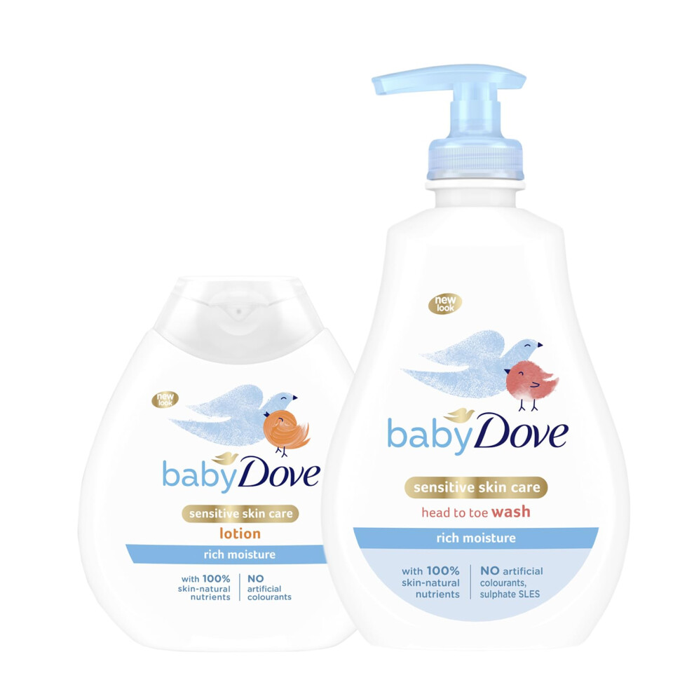 Baby Dove Head To Toe & Body Lotion Combo Pack