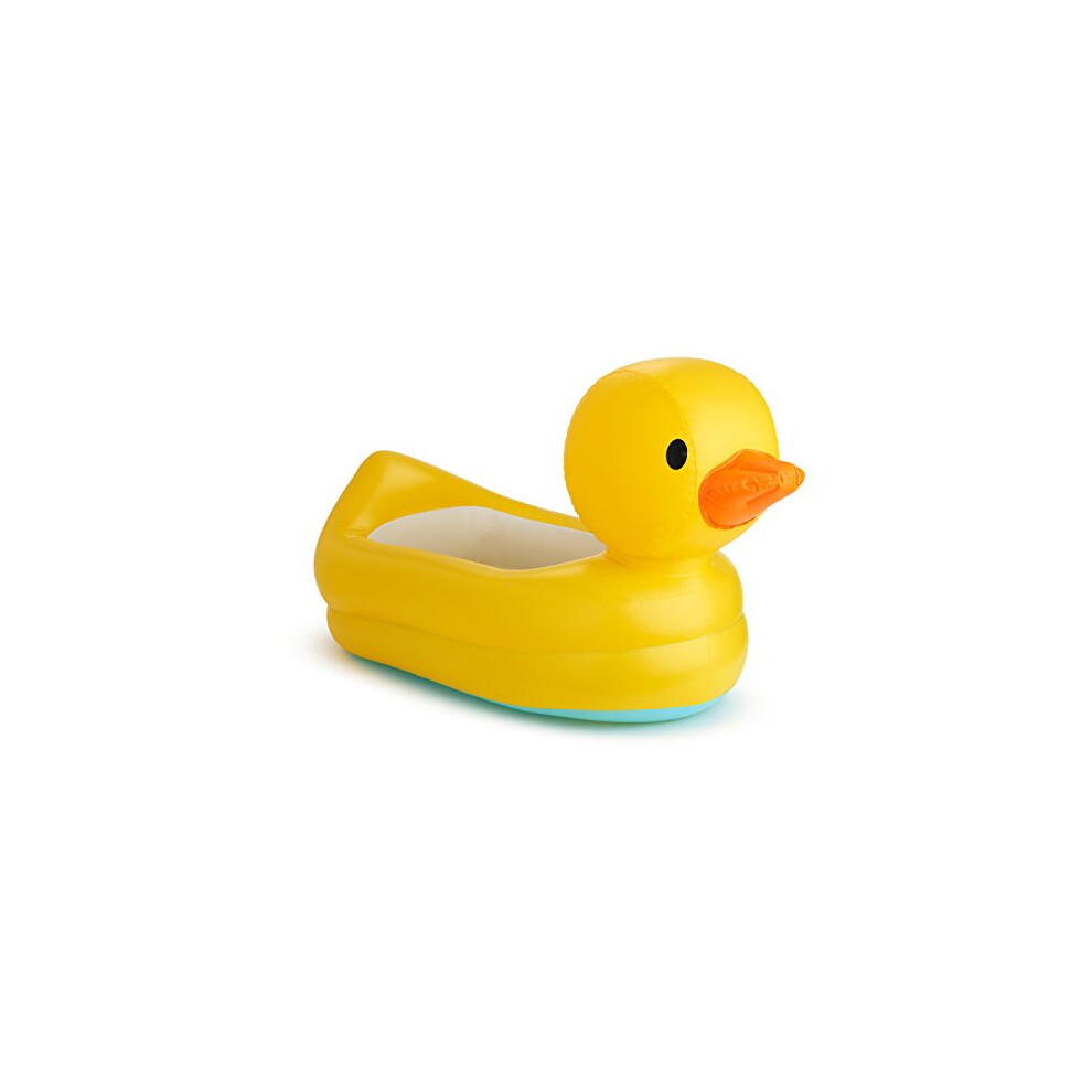 Munchkin Hot Inflatable Baby Bath Duck Tub, Suitable For Alternative To Larger Paddling Pools For Small Children, Babies Or Toddlers. Ideal Baby Bath For White