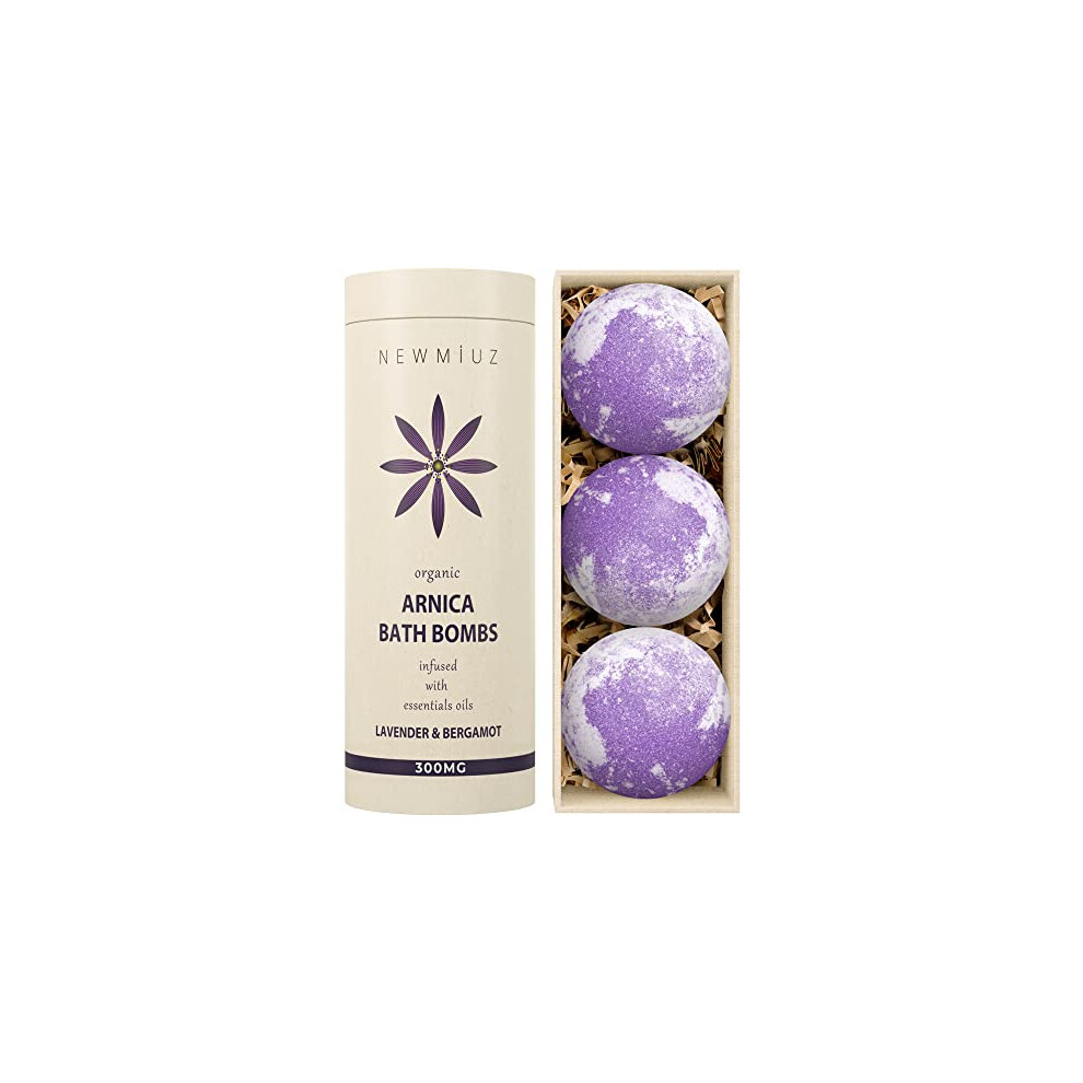 Photos - Bath Salt / Bubble Bath Organic 300mg Arnica Montana Oil Bath Bombs Gift Set Lavender Bergamot Essential Oils for Men & Women Anxiety Stress Relaxin
