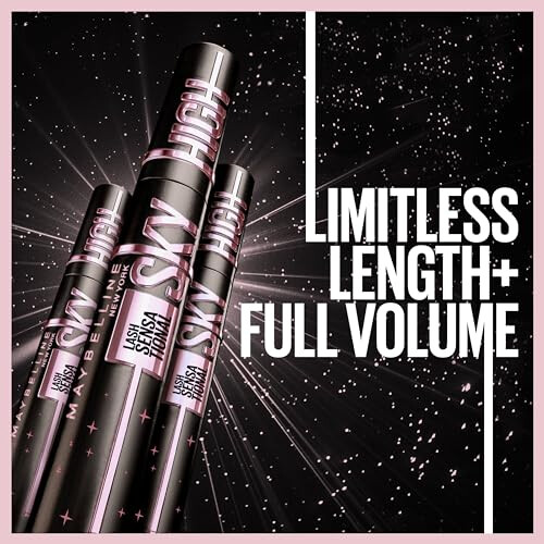 Maybelline Sky High Washable Mascara with Volume, Cosmic Black, 0.24 ml 2
