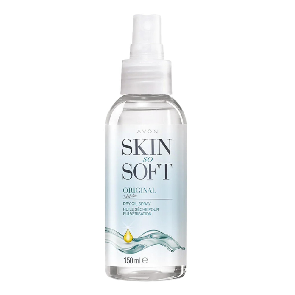 Skin So Soft Dry Oil Spray 150ml | Locks in Moisture | Formulated with Jojoba Oil and Vitamin E | Quick Dry Formula | Cruelty Free,Clear