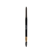 Colorstay Eyebrow Pencil with Spoolie Brush, Waterproof, Longwearing, Angled Tip Applicator for Perfect Brows, Soft Black (225)