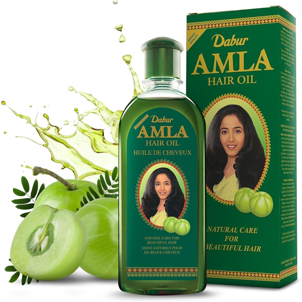 Dabur Amla Hair Oil - 300Ml | For Strong, Long & Thick Hair | Nourishes Scalp | Controls Hair Fall, Strengthens Hair & Promotes Hair Growth