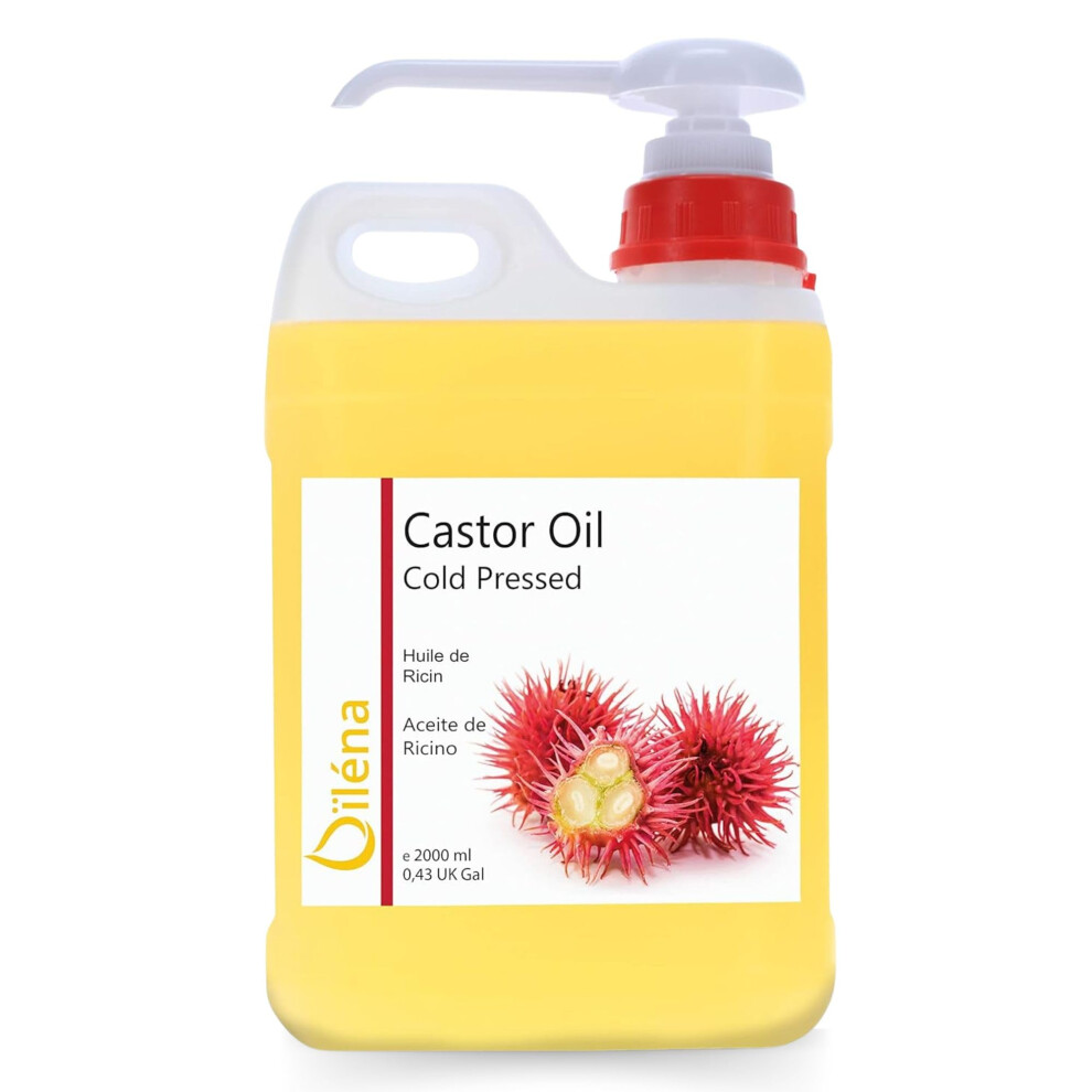 Oã¯Lã©Na Cold Pressed Organic Castor Oil Eyelash Growth Cuticle Care Oil Hair Growth Hair Loss Serum 100% Natural Vegan 5000 Ml