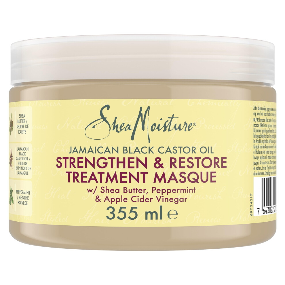 Jamaican Black Castor Oil Strengthen & Restore Hair Treatment Mask silicone and sulphate-free hair mask for natural, chemically processed or