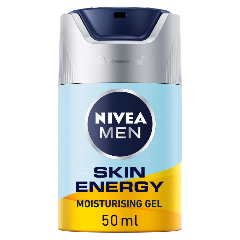 Nivea Skin Energy Refreshing Face Gel (50 Ml), Invigorating Moisturiser For Men Infused With Vitamins, Men's Skin Care Essentials