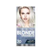 Colour-Freedom Platinum Blonde Toner, Permanent Ice Cool Hair Dye Tint, Anti Brassiness, Neutralises Yellow & Brassy Tones, for Naturally Light,