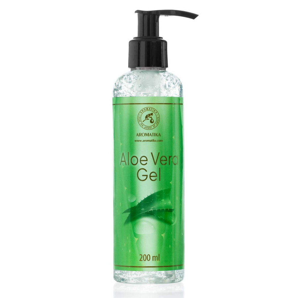 Aromatika Trust The Power Of Nature Aloe Vera Gel 200Ml - Aloe Gel For Skincare - Aloe Barbadensis - Aloe Vera For Face And Dry Skin - Hydrating Aloe Vera Gel For All Skin Types