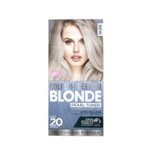 Colour-Freedom Pearl Blonde Toner, Permanent Ice Cool Hair Dye Tint, Anti Brassiness, Neutralises Yellow & Brassy Tones, for Naturally Light, Bleached