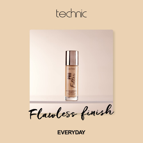 Technic Pro Filter Multi Use Complexion Enhancer - Primer, Illuminator and Highlighter Face Serum for a Flawless Finish - Medium Warm 2