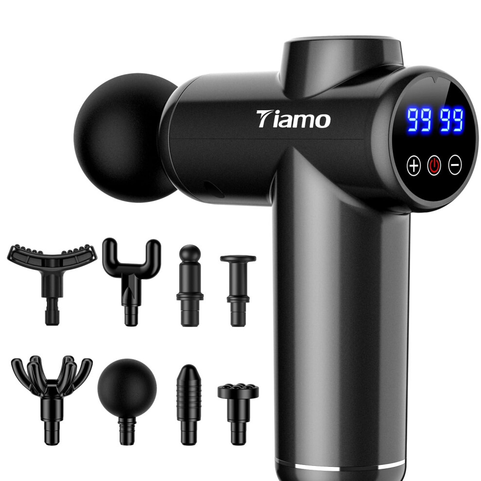 Massage Gun, Massage Gun deep Tissue, Massage Gun for Exercising Pain Relief 99 Speeds with 8 Heads, Electric Back Massagers for Pain Relief