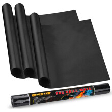 BREXTER Pack of 3 Large Heavy Duty Oven Liner, 40cm x 32cm 0.3mm Extra Thick Teflon Oven Liners for Fan Assisted Ovens, Non Stick BBQ Grill Mat