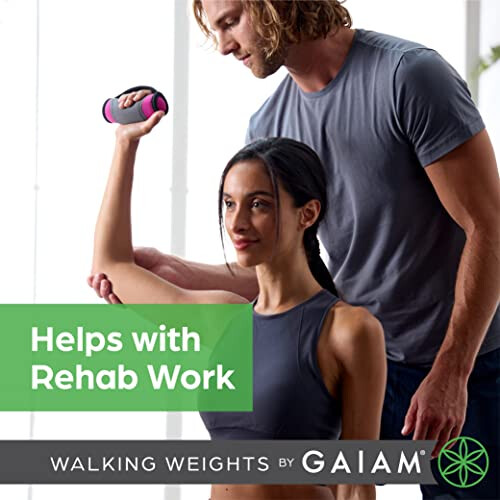 Gaiam Χειροί Weight για Γυναίκες & Άνδρες Μαλακοί Αλτήρες για Βάδισμα - Σετ 2lb (2) 2