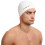 Speedo Unisex Flat Silicon Swim Cap | Hair Protect, White, One Size 2