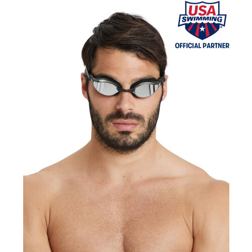 Arena SWIM GOGGLES AIRSPEED MIRROR - SILVER-BLACK 1
