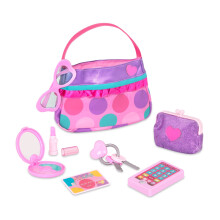 Battat - Play Circle - Set trucco e bellezza - Accessori moda da vestire - Gioco di finzione - Set borsa da principessa - 3+ anni