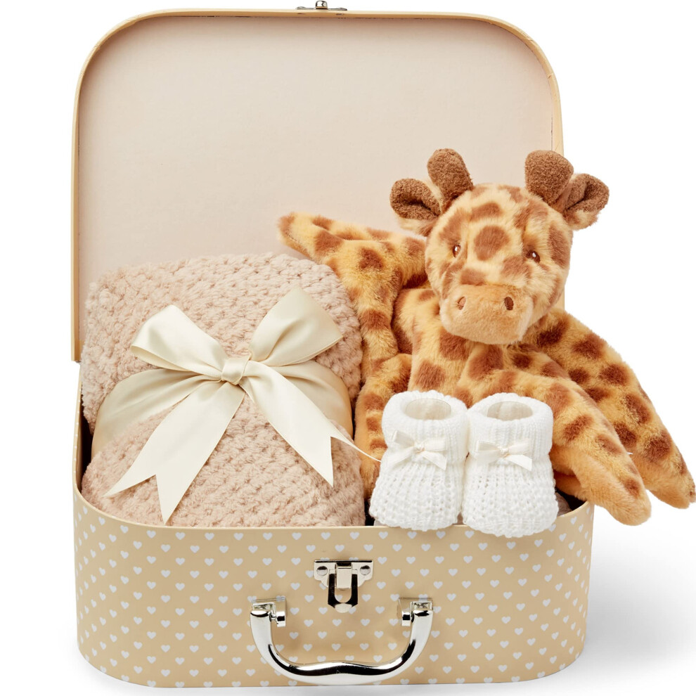 Unisex Baby Gift Set - 3 Gender Neutral Baby Gifts, Newborn Gift Set With Giraffe Baby Gifts Comforter, Baby Gift Hamper For Baby Gender Reveal Gifts Baby Box Shop
