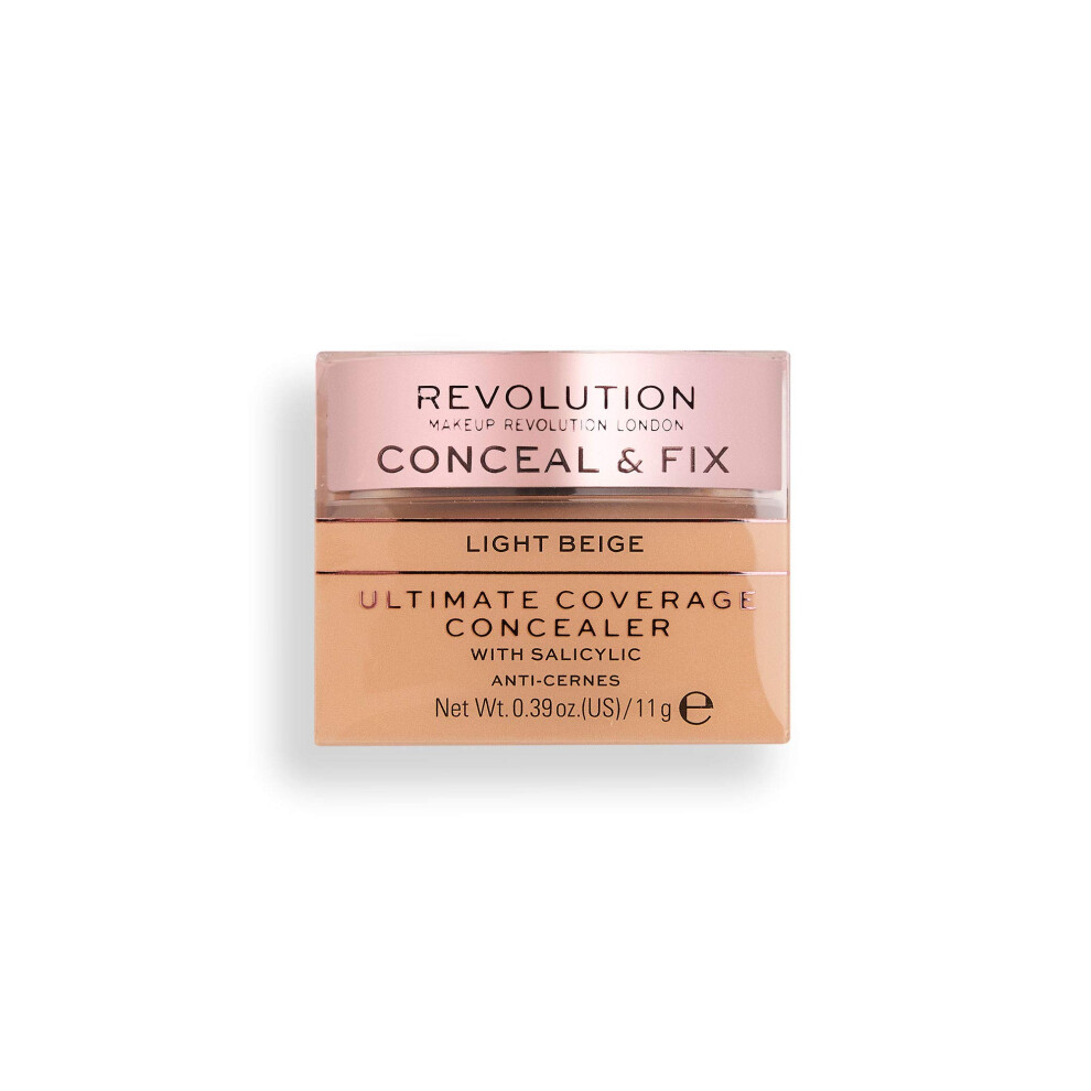 Revolution Beauty London Light/Beige Conceal And Fix, Ultimate Coverage, Concealer, 11G