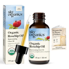 Sky Organics Huile de Rosier Muscat Bio pour le Visage, Huile Éclat Rejuvenante