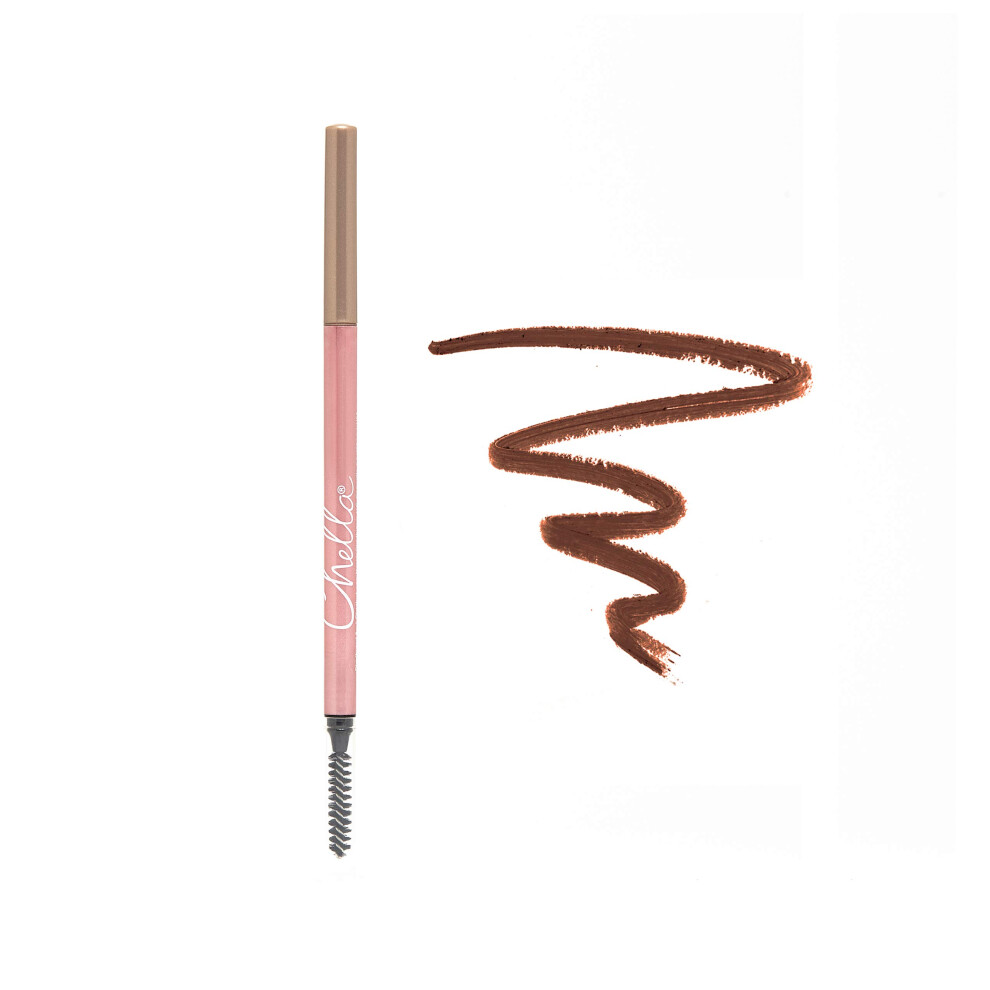 Chella Red Eyebrow Pencil, Awesome Auburn - Vegan, Gluten Free, Cruelty Free, Paraben Free, Long Wearing, Smooth Consistency