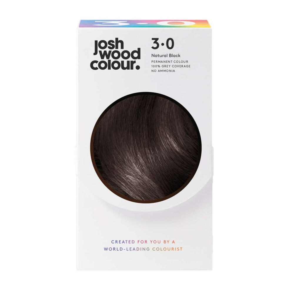 Photos - Hair Dye Josh Wood Permanent Colour 3.0  Celebrity-approved ammonia-free  - Leaves hair super shiny and hydrated with(Black)