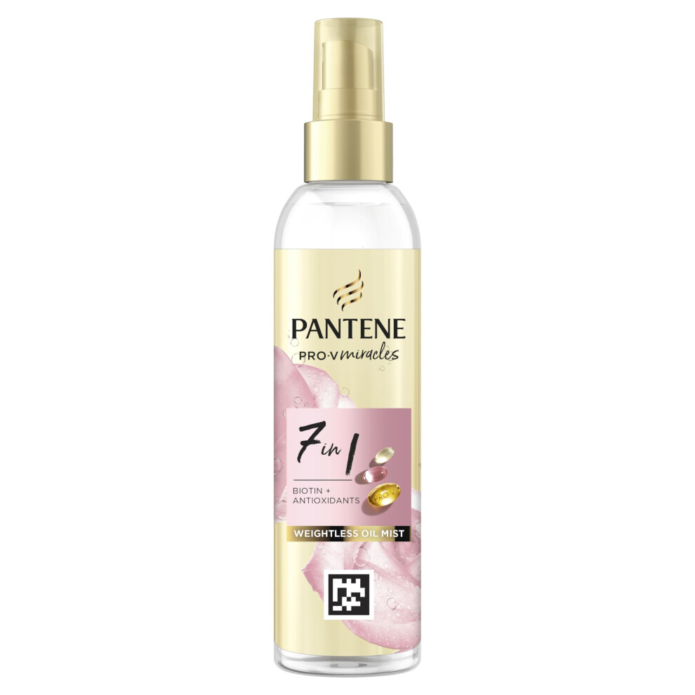 Hair Oil and Heat Protection Spray, Leave In Conditioner Detangling Hairspray Treatment With Biotin, Tames Frizz and Protects Against Split Ends,