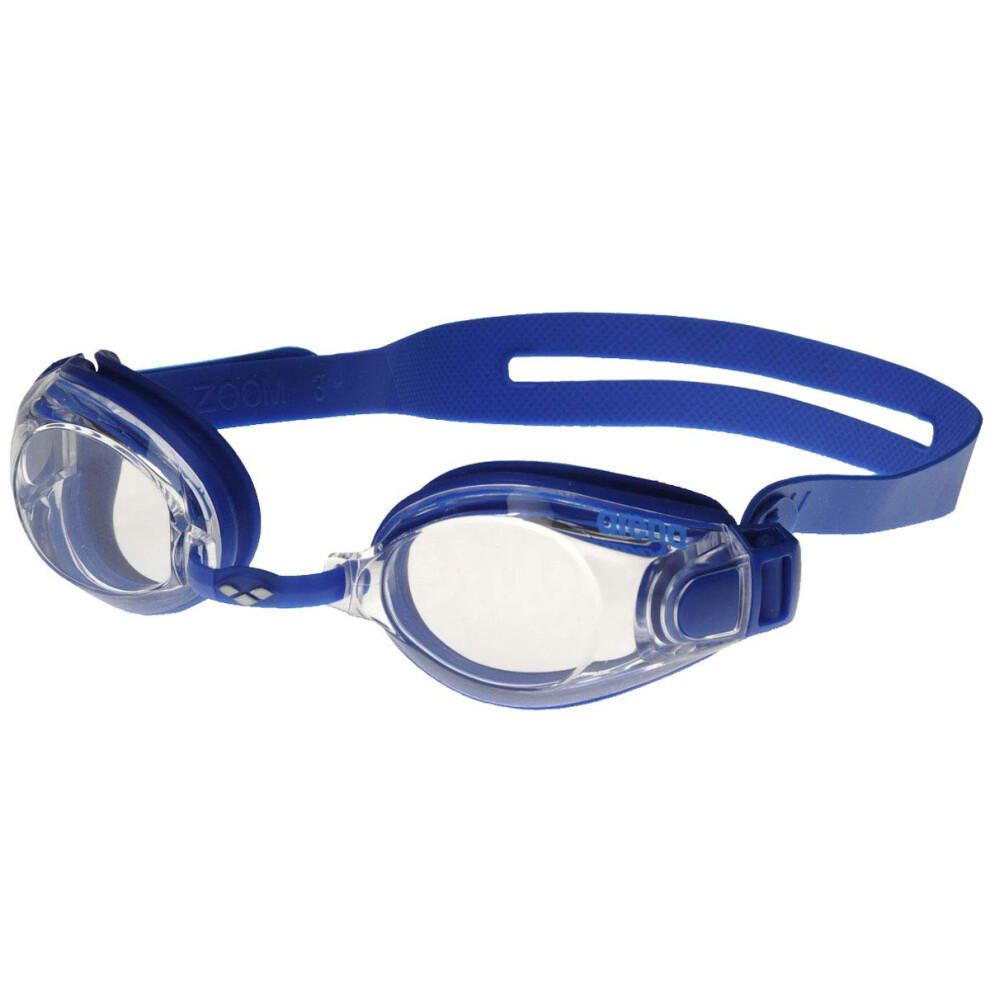 Zoom X-Fit Unisex Adult Swim Goggles, Standard Pool Goggles with Wide Lenses, with Anti-Fog Treatment and UV Protection, Adjustable Nose Bridge,