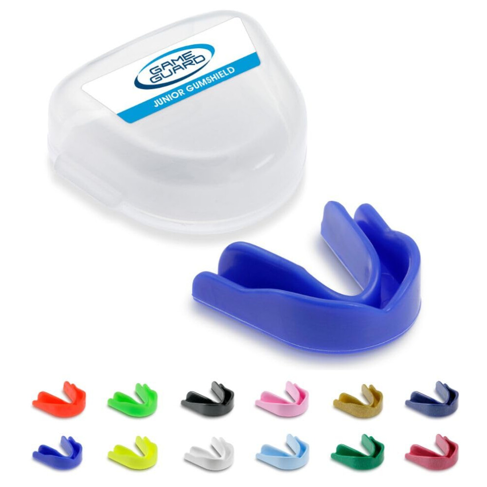 Game Guard Blue Â 10 X Boil & Bite Mouth Guards/Gum Shields Â Mouldable Mouthguards/Gumshields - Kids/Junior Â For School & Clubs, Rugby, Hockey, Gaa (Blue)