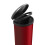 Curver Metal Effect 70% Recycled Kitchen Accessories One Touch Deco Bin, Red, 40 Litre 4