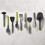 Joseph Joseph Delta Folding Nylon head, Space Saving Potato Masher, Grey/Green, 4 5