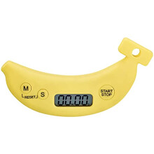 Banana Electronic Kitchen Timer TC417 Digital Cooking Timer with LCD Display (Batteries Included) W2cm x H8cm x L6.5cm - 1 Year Guarantee