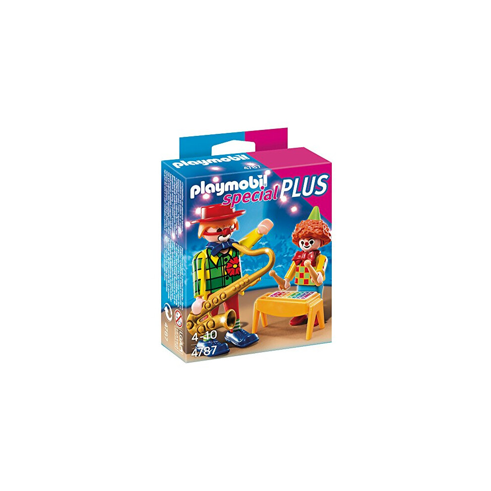 Playmobil 4787 Clowns Play Set, Fun Imaginative Role-Play, Playsets Suitable For Children Ages 4+