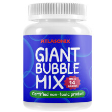 Enorme Bubbels Mix Oplossing 14 Gallons Niet Giftig Poederconcentraat Navulling voor Gigantische Grote Bubbels en Machines Veilig voor Kinderen en Hu
