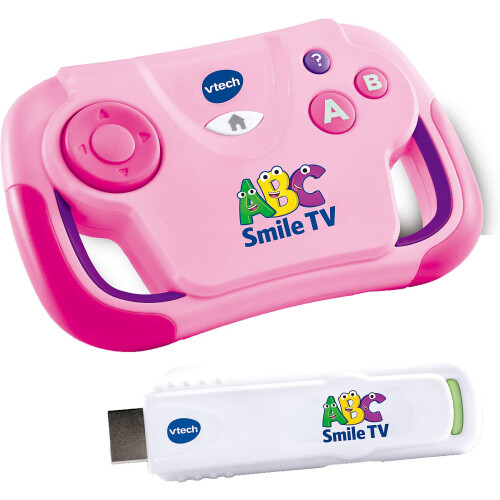 VTech 80-613254 ABC Smile TV pink Game Console, M