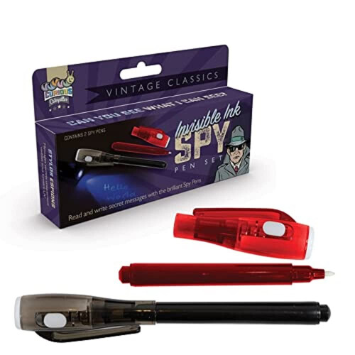 10623 Invisible Ink Spy Pen-2 pack, Red and Black