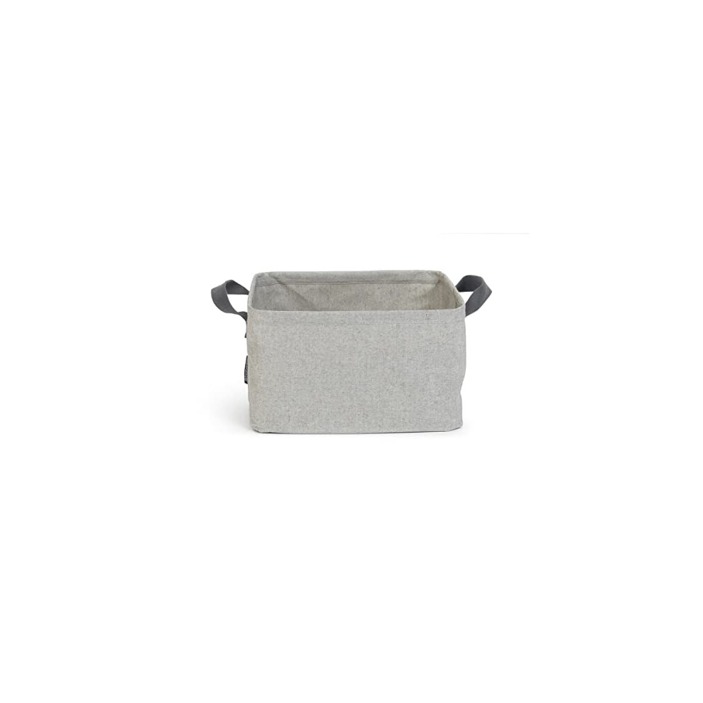 - Foldable Laundry Basket - Multi-functional Storage - Folds Flat - Water Resistant Coating - Soft Lifting Handles - Large Volume - Grey - 35L