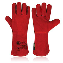 SAFTA Extreme Heat Resistant Gloves, Cow leather with Kevlar Stitching, Ideal Welding gloves for TIG and MIG, Perfect BBQ gloves for cooking in Grill