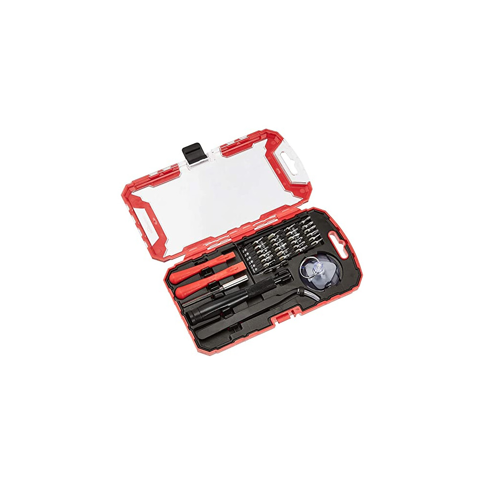 32-Piece Electronics Repair Screwdriver Set, Red-image-OPC-PFBCDTG-NEW