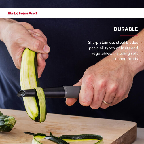 KitchenAid Soft Grip Euro Peeler - Charcoal Grey 2