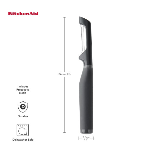 KitchenAid Soft Grip Euro Peeler - Charcoal Grey 1