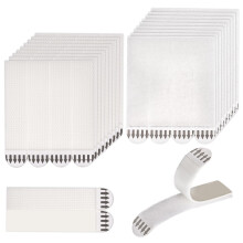 Double Sided Tape/Picture Hanging Strips, 36 Pairs (72 Strips) Extra Strong Double Sided Hook & Loop Self Adhesive Tape for Room Décor & Home, Frame