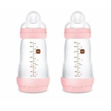 A137 Easy Start Anti-Colic Bottle, Patented with SkinSoft Ultra Soft Silicone Teat, for Babies from 2 Months, Blue, Self-Sterilising in 3 Minutes,