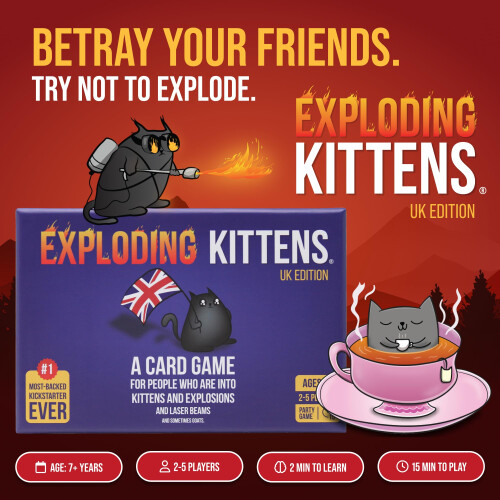 Exploding Kittens UK Edition - UK Exclusive 1
