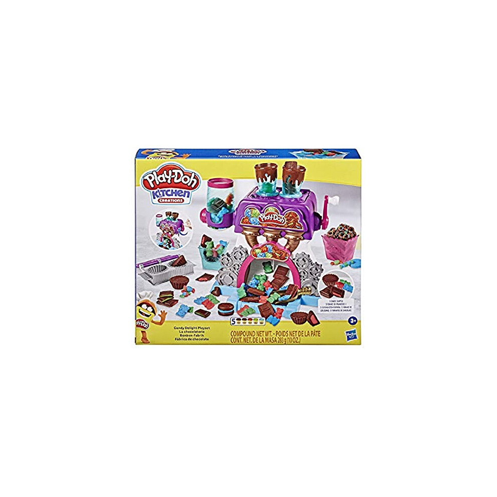 Kitchen Creations Candy Delight Playset for Kids 3 Years and Up with 5 Cans, Non-Toxic