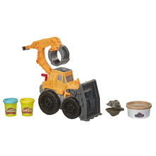 Hasbro Play-Doh E9226 Wheels Front Loader Toy Truck for Children from 3 Years with Play-Doh Sand Clay and 2 Classic, Multi Colour